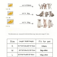 CAMINHAS-Cama de gato banana, fofa, engraçada, aconchegante, tapete para gatos, quente, durável, portátil, cesta para animais de estimação, canil, almofada para cães, suprimentos para gatos, multicoloridor