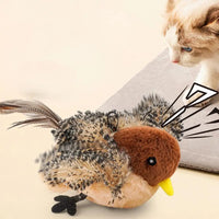 BRINQUEDOS-Flappy Bird Brinquedo Interativo para Gatos Controle Remoto USB Recarregável Brinquedo de Pelúcia para Gatos de Estimação Brinquedo de Pássaro Batendo as Batidas Estimula o Instinto de Caças