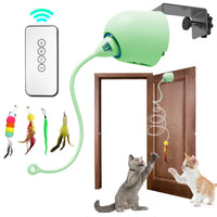 BRINQUEDOS-Brinquedos para gatos INKZOO, brinquedos interativos para gatos de interior, brinquedo interativo inteligente para gatinhos, brinquedo automático para ratos com 7 furos que mata toupeiras