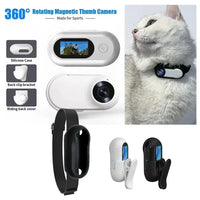 ACESSÓRIOS-Dog Tracker Collar HD 1080P Wireless Collar Camera with Video Records No WiFi Needed Cat Collars Camera Outdoor Wireless Collar