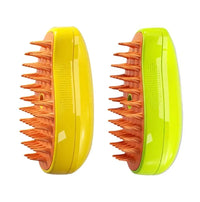 HIGIENE-Escova elétrica para massagem e tosa de animais de estimação, escova elétrica 3 em 1 para massagem e escova de vapor para gatos e cachorros
