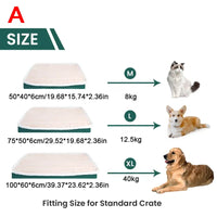 CAMINHAS-Cama curta de pelúcia para cães com fundo antiderrapante, cama ortopédica de espuma para cães, capa removível para cães grandes, médios e pequenos, lavável à máquina
