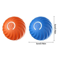 Bola de brinquedo para cachorro, bola automática de movimento e rolamento, USB, brinquedo interativo inteligente para cachorro, bola de mastigar