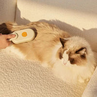 HIGIENE-Escova elétrica para remoção de pelos de gatos, escova elétrica 3 em 1 para cães e gatos, escova para massagem e remoção de pelos de animais de estimação
