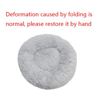 CAMINHAS-Cama redonda para cachorro, cama quente para inverno, cesta de pelúcia para cachorro, cama lavável para animais de estimação para cães pequenos, médios e grandes, sofá para gatos