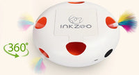 BRINQUEDOS-Brinquedos para gatos INKZOO, brinquedos interativos para gatos de interior, brinquedo interativo inteligente para gatinhos, brinquedo automático para ratos com 7 furos que mata toupeiras