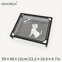 CAMINHAS-Cama elevada refrescante para cães KEMORELA, cama elevada para cães de médio porte, à prova de mordidas, lavável, malha respirável