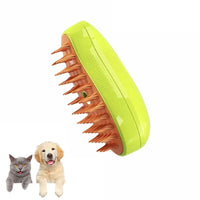 HIGIENE-Escova elétrica para massagem e tosa de animais de estimação, escova elétrica 3 em 1 para massagem e escova de vapor para gatos e cachorros
