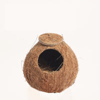 CAMINHAS-Casa de hamster resistente a mordidas, gaiolas de coco naturais para animais de estimação pequenos, esconderijo para porquinhos-da-índia, casa de madeira para hamster, suprimentos para animais de estimação