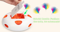 BRINQUEDOS-Brinquedos para gatos INKZOO, brinquedos interativos para gatos de interior, brinquedo interativo inteligente para gatinhos, brinquedo automático para ratos com 7 furos que mata toupeiras