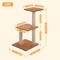 CAMINHAS-Árvore para gatos, torre para gatos de interior, 2 estilos, árvore de atividades para gatos com postes para arranhar, rede grande e poleiro superior removível, cinza