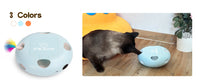 BRINQUEDOS-Brinquedos para gatos INKZOO, brinquedos interativos para gatos de interior, brinquedo interativo inteligente para gatinhos, brinquedo automático para ratos com 7 furos que mata toupeiras