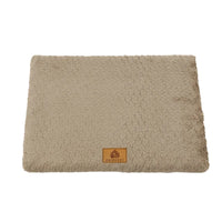 CAMINHAS-Cama curta de pelúcia para cães com fundo antiderrapante, cama ortopédica de espuma para cães, capa removível para cães grandes, médios e pequenos, lavável à máquina