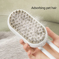 HIGIENE-Escova elétrica para remoção de pelos de gatos, escova elétrica 3 em 1 para cães e gatos, escova para massagem e remoção de pelos de animais de estimação