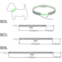 ACESSÓRIOS-Colar de corrente estendida de liga durável para animais de estimação de zircônia brilhante, colar para cães e gatos, presentes de festa rosa, colar para cães e gatos