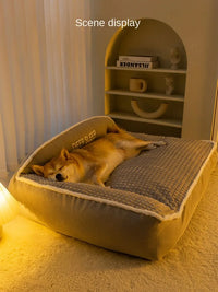 CAMINHAS-New Cat Bed Dog Pet Bed Kennel Non-Slip Winter Warm Small Dog Kennel Sleeping Removed Washed Soft Puppy Cushion Cat Supplies