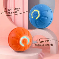 Bola de brinquedo para cachorro, bola automática de movimento e rolamento, USB, brinquedo interativo inteligente para cachorro, bola de mastigar
