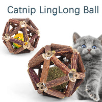 BRINQUEDOS-Bola de brinquedo para gatos, brinquedo de mastigar para gatinhos, limpa os dentes do gato, vara de matatabi saudável, brinquedo interativo para gatos