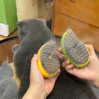 HIGIENE-Escova elétrica para massagem e tosa de animais de estimação, escova elétrica 3 em 1 para massagem e escova de vapor para gatos e cachorros