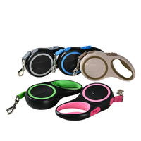 ACESSÓRIOS-Coleira retrátil automática para cães de 8/5 m, grande, médio e pequeno, com corda de tração em nylon, para pastor alemão