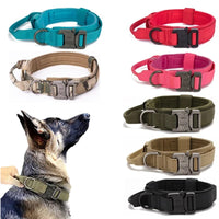 ACESSÓRIOS-Conjunto de coleira tática militar para cães, coleira durável para animais de estimação, coleira retrátil, acessório de treinamento para cães de médio e grande porte, pastor alemão