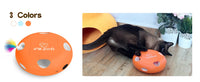 BRINQUEDOS-Brinquedos para gatos INKZOO, brinquedos interativos para gatos de interior, brinquedo interativo inteligente para gatinhos, brinquedo automático para ratos com 7 furos que mata toupeiras