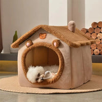 CAMINHAS-Casa dobrável para animais de estimação, casa removível e lavável para gatos, caverna para filhotes, sofá, cama para animais de estimação, casa para cães extra pequenos e gatos pequenos e médios