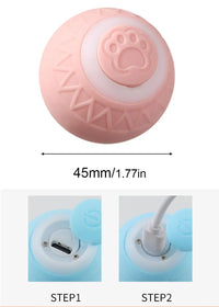 BRINQUEDOS-Bola interativa para gatos, brinquedo inteligente para gatos, bola mágica com rolamento automático para ambientes internos, bola de brinquedo para cães, bola de rolamento que quica e se move automaticamente
