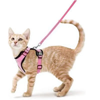 ACESSÓRIOS-Coleira e guia para gatos para caminhada, coletes ajustáveis e macios à prova de fuga para gatos, EasyControl