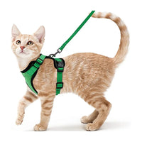 ACESSÓRIOS-Coleira e guia para gatos para caminhada, coletes ajustáveis e macios à prova de fuga para gatos, EasyControl