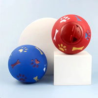 BRINQUEDOS-Brinquedo para cães e gatos, alimentador com vazamento de comida, bola de borracha para mastigar, alimentador interativo para gatos e cães, brinquedos de treinamento para gatos