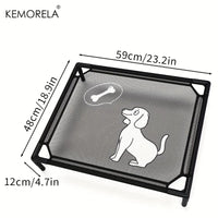 CAMINHAS-Cama elevada refrescante para cães KEMORELA, cama elevada para cães de médio porte, à prova de mordidas, lavável, malha respirável