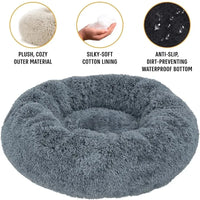 CAMINHAS-Cama redonda para cachorro, cama quente para inverno, cesta de pelúcia para cachorro, cama lavável para animais de estimação para cães pequenos, médios e grandes, sofá para gatos
