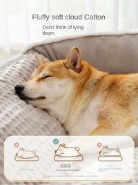 CAMINHAS-New Cat Bed Dog Pet Bed Kennel Non-Slip Winter Warm Small Dog Kennel Sleeping Removed Washed Soft Puppy Cushion Cat Supplies