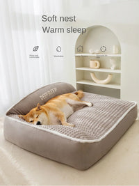 CAMINHAS-New Cat Bed Dog Pet Bed Kennel Non-Slip Winter Warm Small Dog Kennel Sleeping Removed Washed Soft Puppy Cushion Cat Supplies