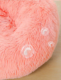 CAMINHAS-Cama redonda para animais de estimação de 40-60 cm, cama para cães grandes, cama supermacia para gatos, longa, de pelúcia, cesta para cães, almofada, cama para gatos, tapete para animais, sofá para dormir