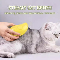 HIGIENE-Escova elétrica para massagem e tosa de animais de estimação, escova elétrica 3 em 1 para massagem e escova de vapor para gatos e cachorros