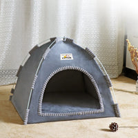CAMINHAS-Casa dobrável para gatos, tenda para animais de estimação, quatro estações, ninho universal para gatos e cães, tapete refrescante de verão, portátil, dobrável e respirável para áreas externas