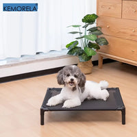CAMINHAS-Cama elevada refrescante para cães KEMORELA, cama elevada para cães de médio porte, à prova de mordidas, lavável, malha respirável