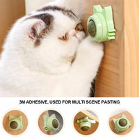 BRINQUEDOS-1 peça de pirulito de catnip para gatos, petisco de parede com design para cuidados dentários, hálito fresco, bola energética para proteção estomacal, suprimentos para animais de estimação