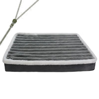 CAMINHAS-Cama curta de pelúcia para cães com fundo antiderrapante, cama ortopédica de espuma para cães, capa removível para cães grandes, médios e pequenos, lavável à máquina