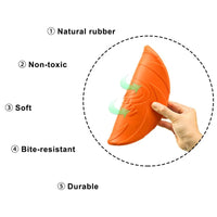 BRINQUEDOS-Disco voador resistente a mordidas OUZEY para cães, brinquedos multifuncionais para treinamento de filhotes, jogo interativo ao ar livre, produtos para cães de estimação