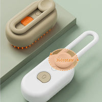 HIGIENE-Escova elétrica para remoção de pelos de gatos, escova elétrica 3 em 1 para cães e gatos, escova para massagem e remoção de pelos de animais de estimação