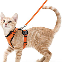 ACESSÓRIOS-Coleira e guia para gatos para caminhada, coletes ajustáveis e macios à prova de fuga para gatos, EasyControl