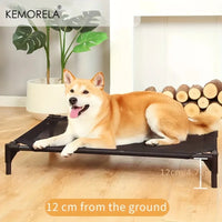 CAMINHAS-Cama elevada refrescante para cães KEMORELA, cama elevada para cães de médio porte, à prova de mordidas, lavável, malha respirável