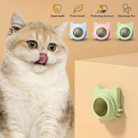 BRINQUEDOS-1 peça de pirulito de catnip para gatos, petisco de parede com design para cuidados dentários, hálito fresco, bola energética para proteção estomacal, suprimentos para animais de estimação