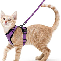 ACESSÓRIOS-Coleira e guia para gatos para caminhada, coletes ajustáveis e macios à prova de fuga para gatos, EasyControl