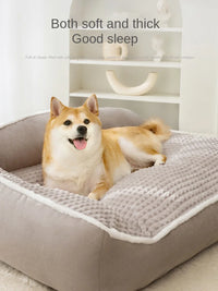 CAMINHAS-New Cat Bed Dog Pet Bed Kennel Non-Slip Winter Warm Small Dog Kennel Sleeping Removed Washed Soft Puppy Cushion Cat Supplies