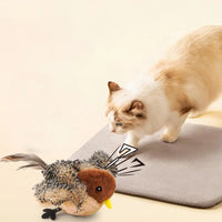 BRINQUEDOS-Flappy Bird Brinquedo Interativo para Gatos Controle Remoto USB Recarregável Brinquedo de Pelúcia para Gatos de Estimação Brinquedo de Pássaro Batendo as Batidas Estimula o Instinto de Caças
