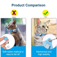 ACESSÓRIOS-Coleira rastreadora GPS para gatos, à prova d'água, anti-perda, rastreadora de animais de estimação, localizadora Bluetooth para animais de estimação, coleira inteligente leve para rastreamento seguro de animais de estimação